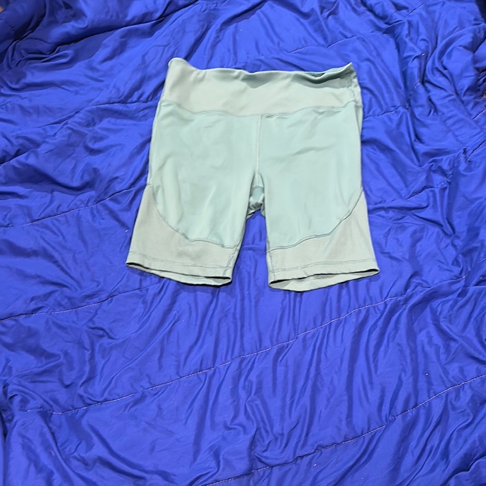 90 Degree By Reflex Green Bike Shorts Lightweight Athletic